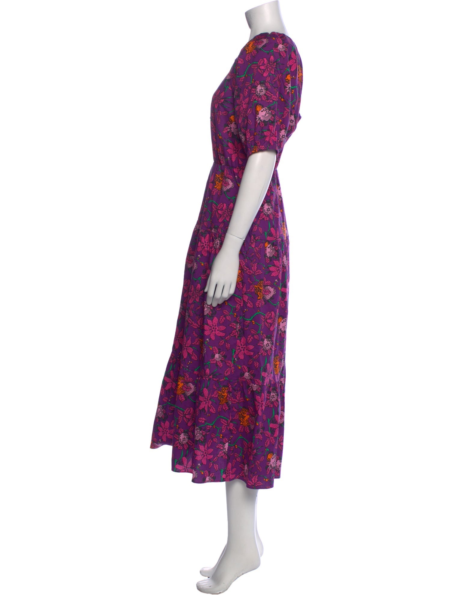 Derek Lam Floral Print Long Dress