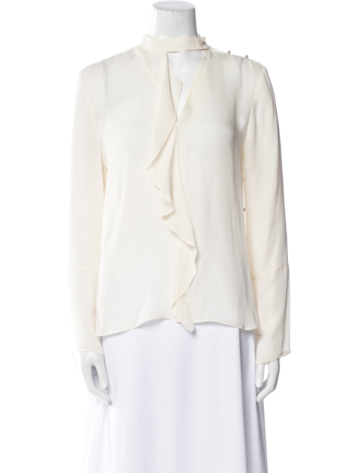 Derek Lam Silk V-Neck Blouse