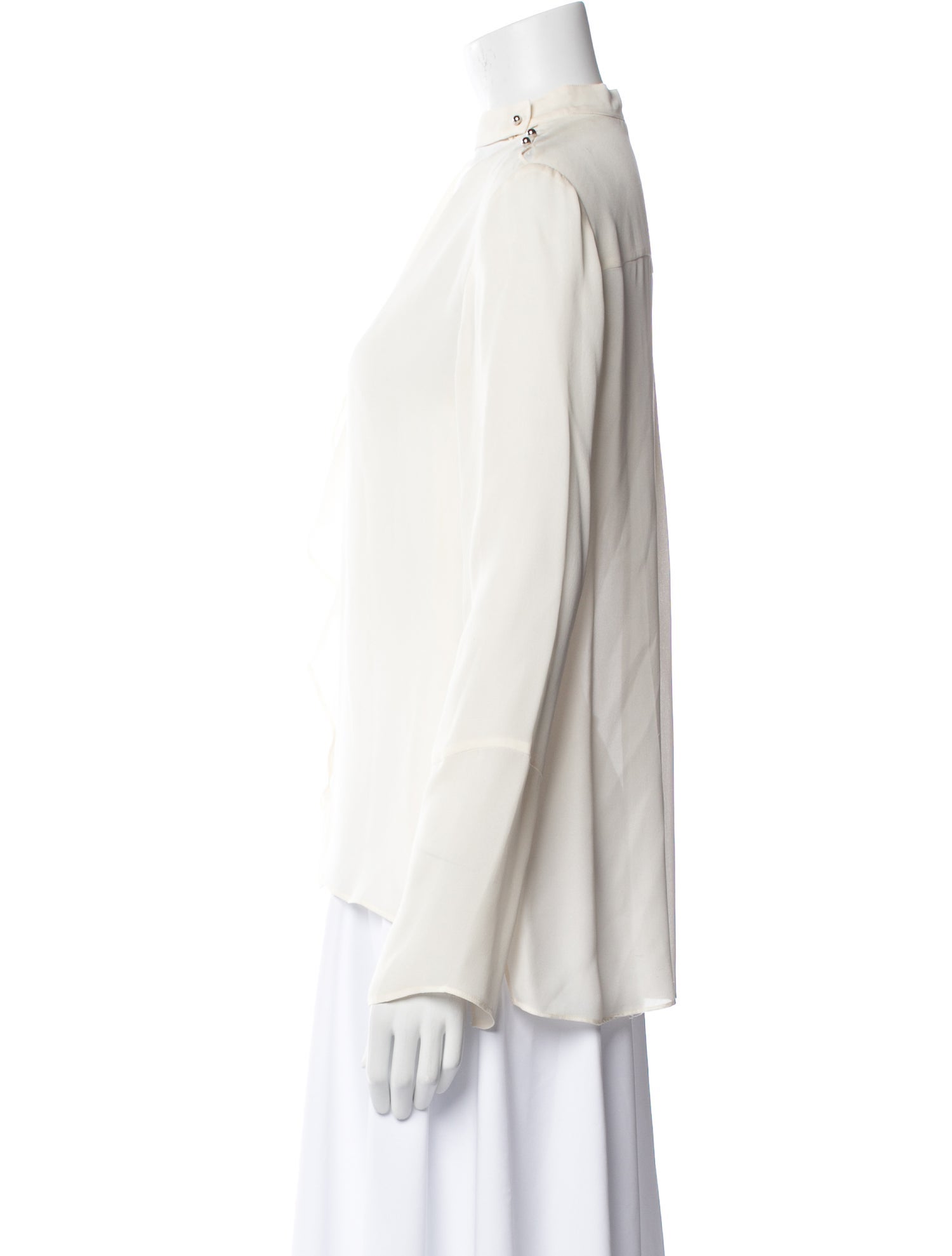 Derek Lam Silk V-Neck Blouse