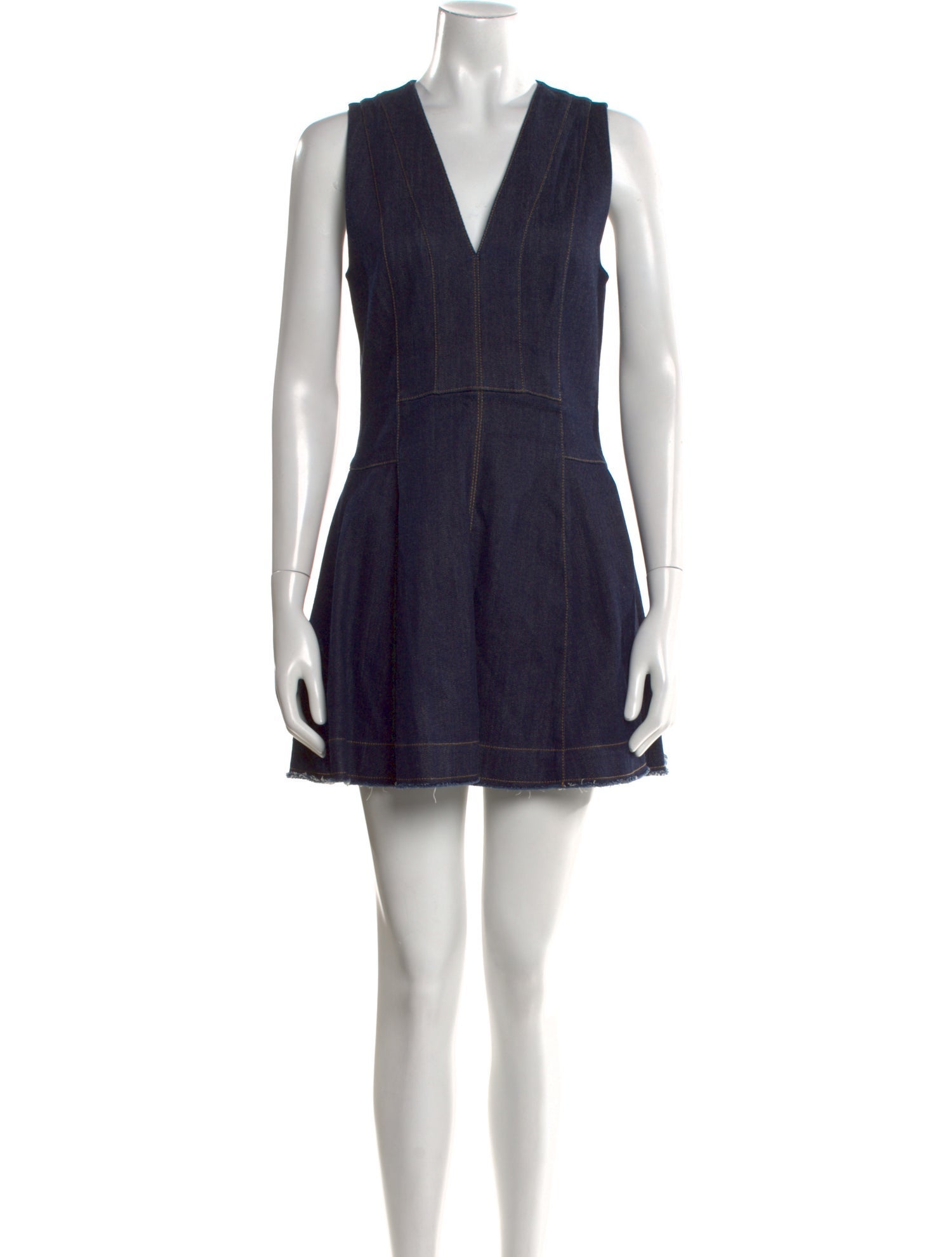 Derek Lam V-Neck Mini Dress