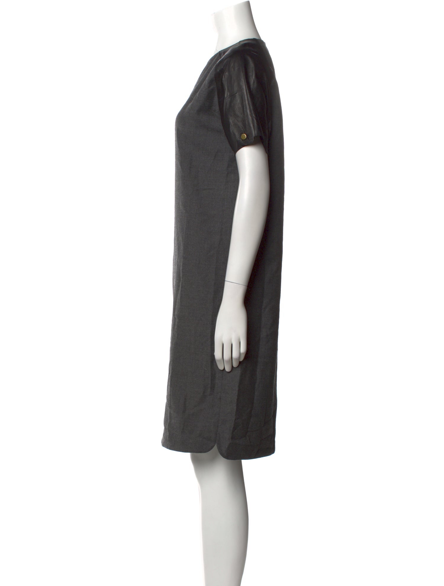 Derek Lam Crew Neck Knee-Length Dress