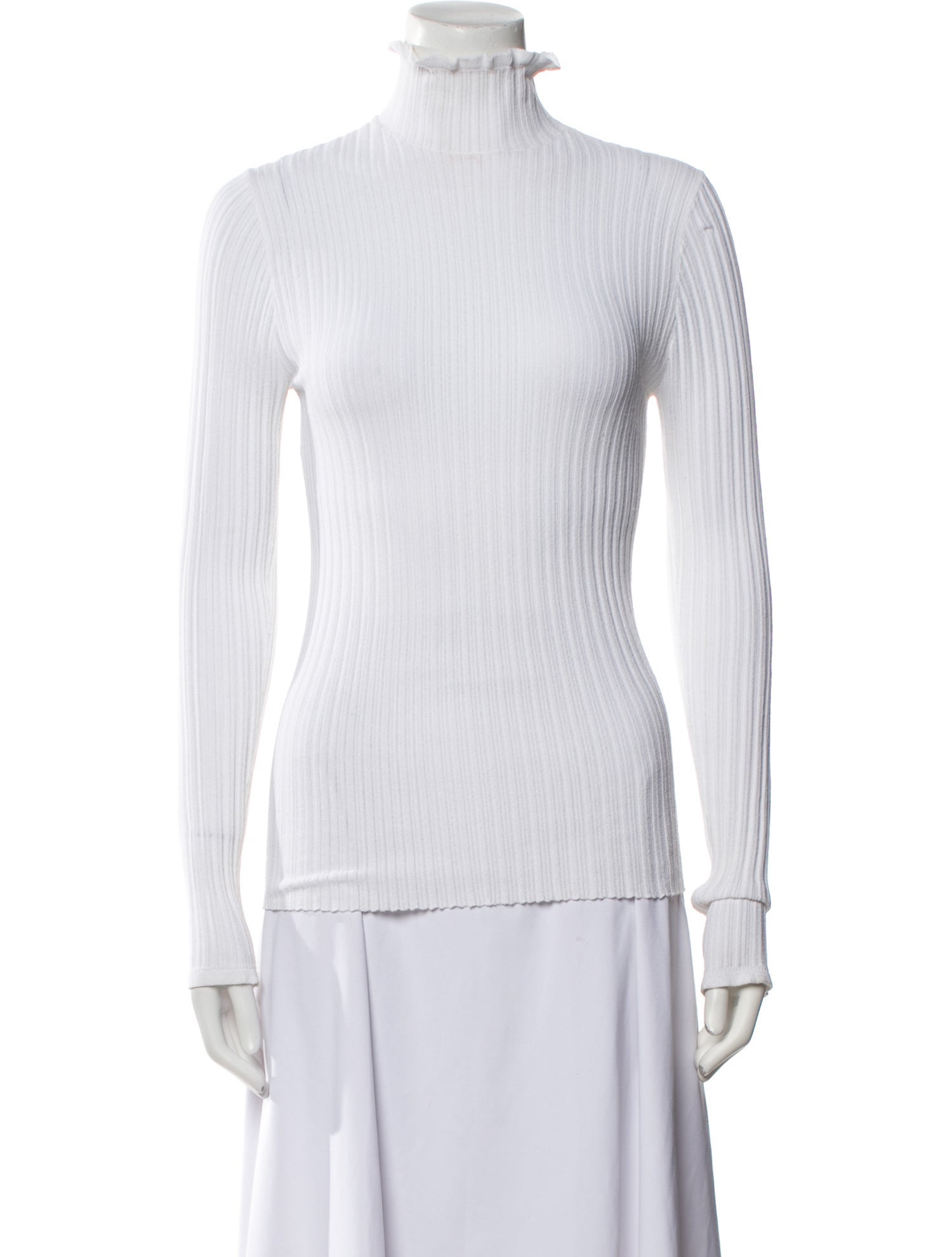 Derek Lam Mock Neck Long Sleeve Top