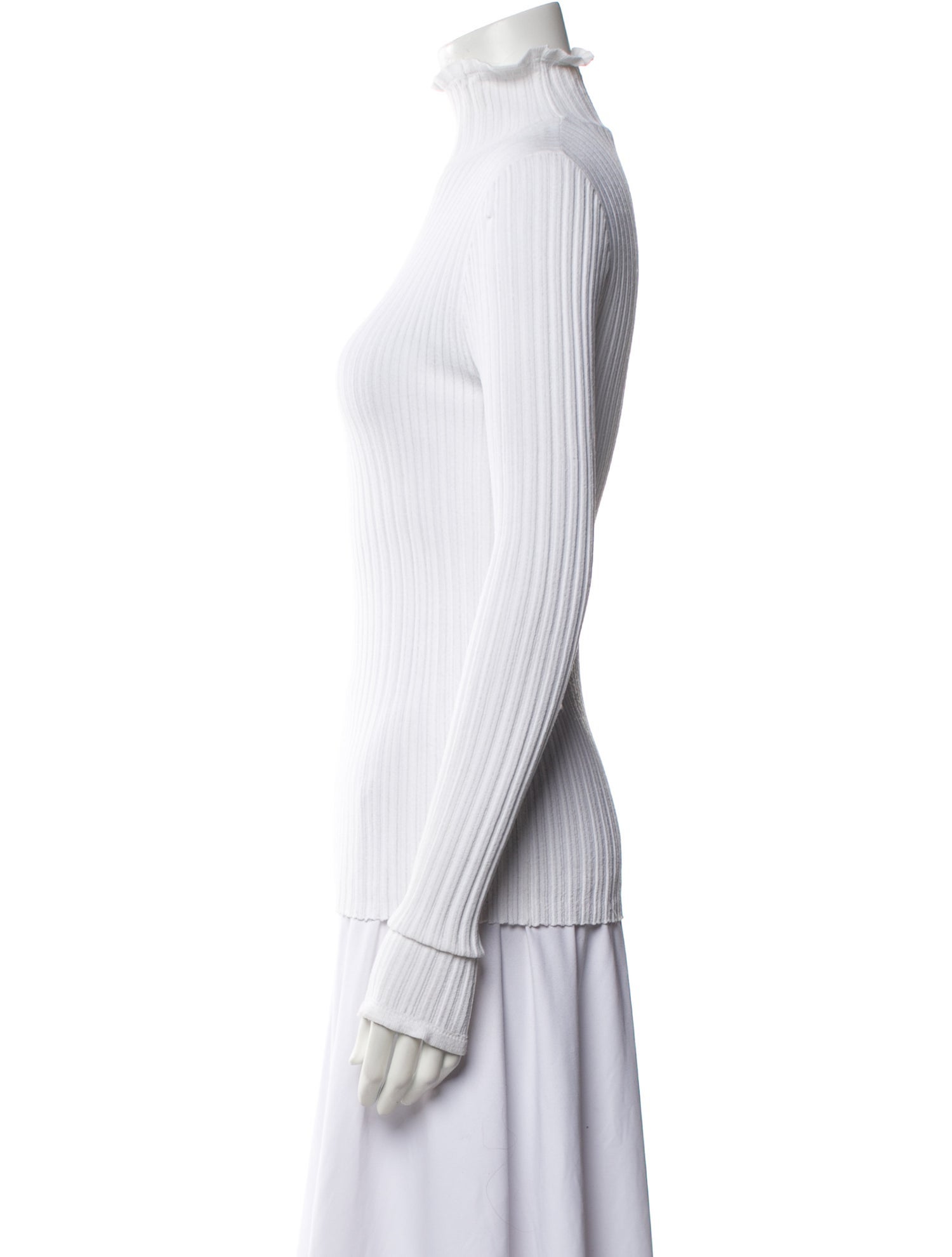 Derek Lam Mock Neck Long Sleeve Top