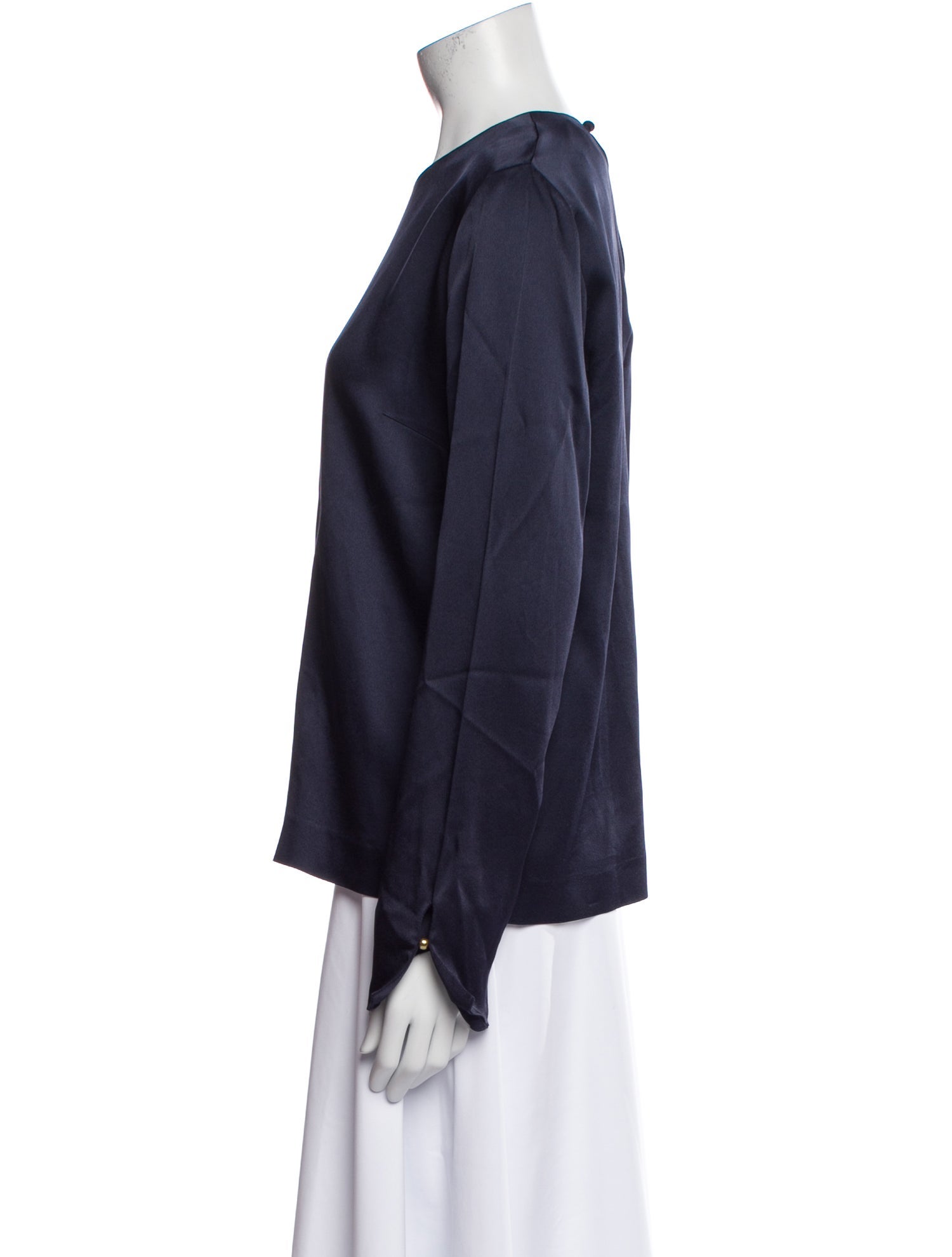 Derek Lam V-Neck Long Sleeve Blouse