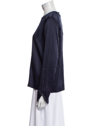 Derek Lam V-Neck Long Sleeve Blouse