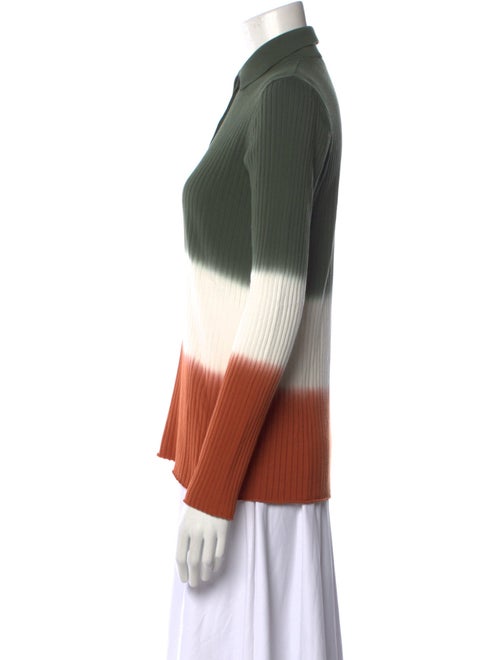 Derek Lam Striped Mock Neck Sweater