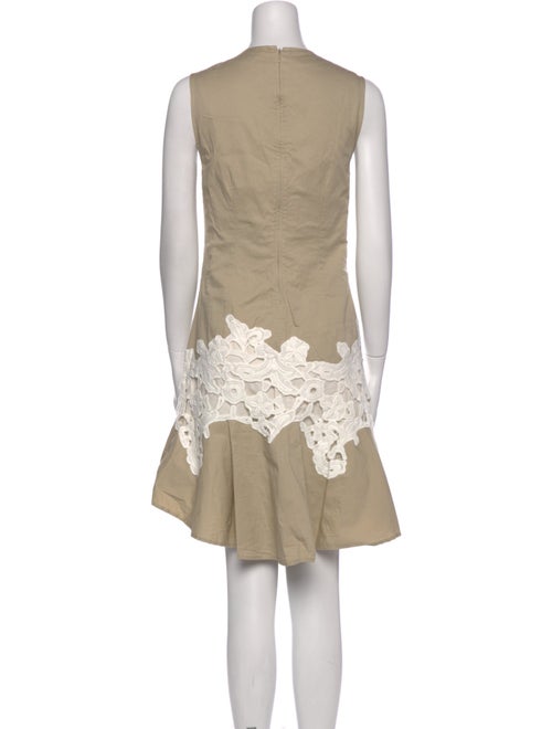 Derek Lam Colorblock Pattern Knee-Length Dress