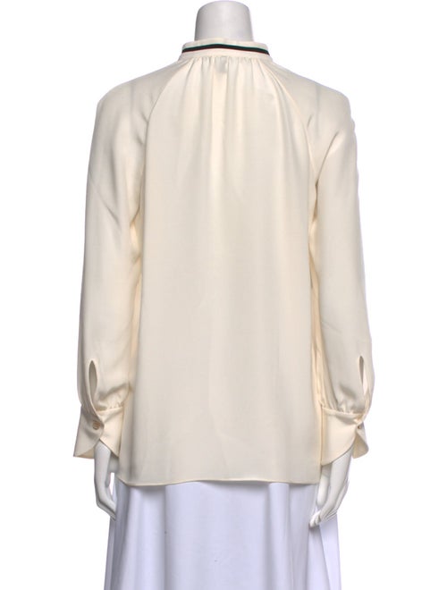 Derek Lam Silk Mock Neck Blouse