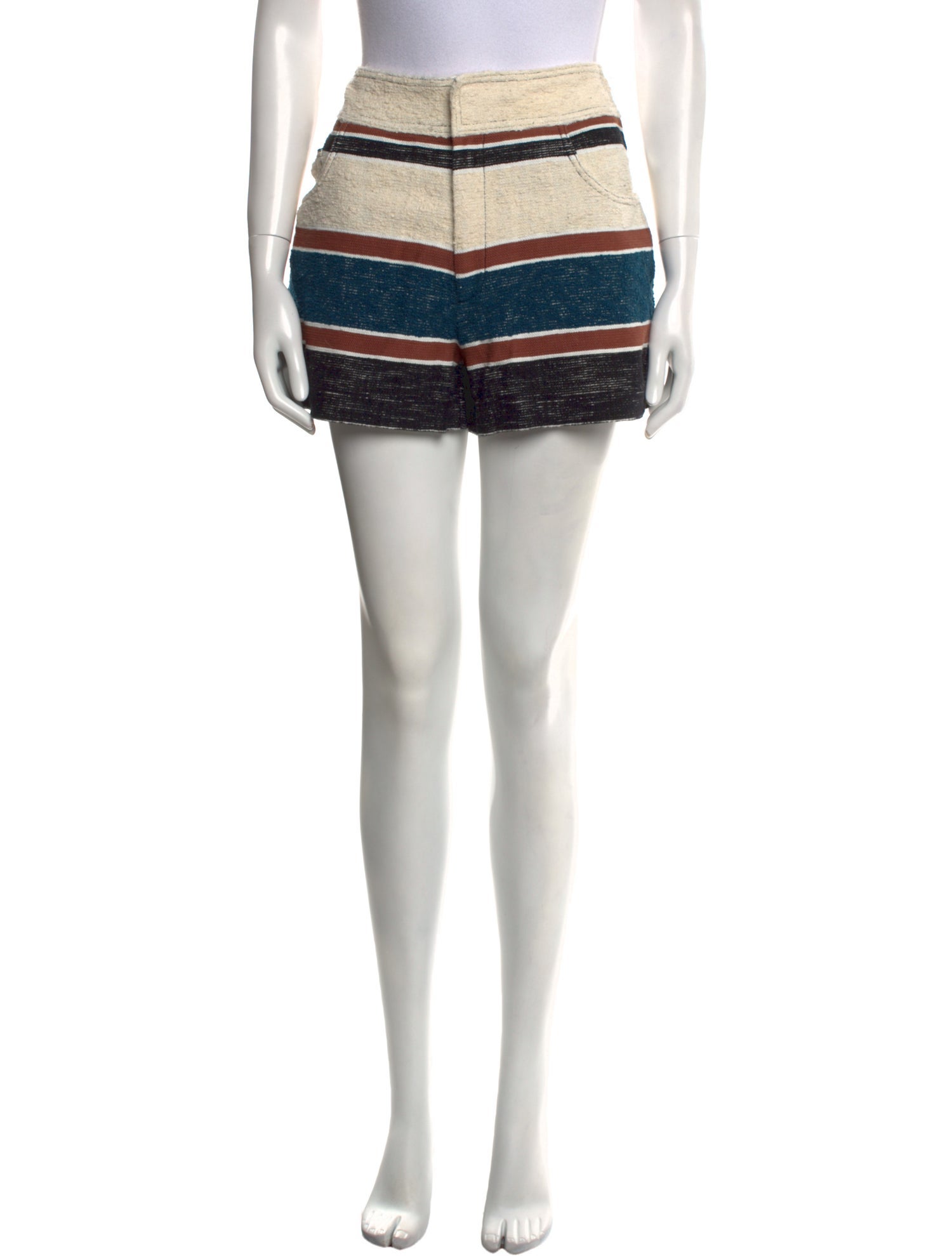 Derek Lam Striped Mini Shorts