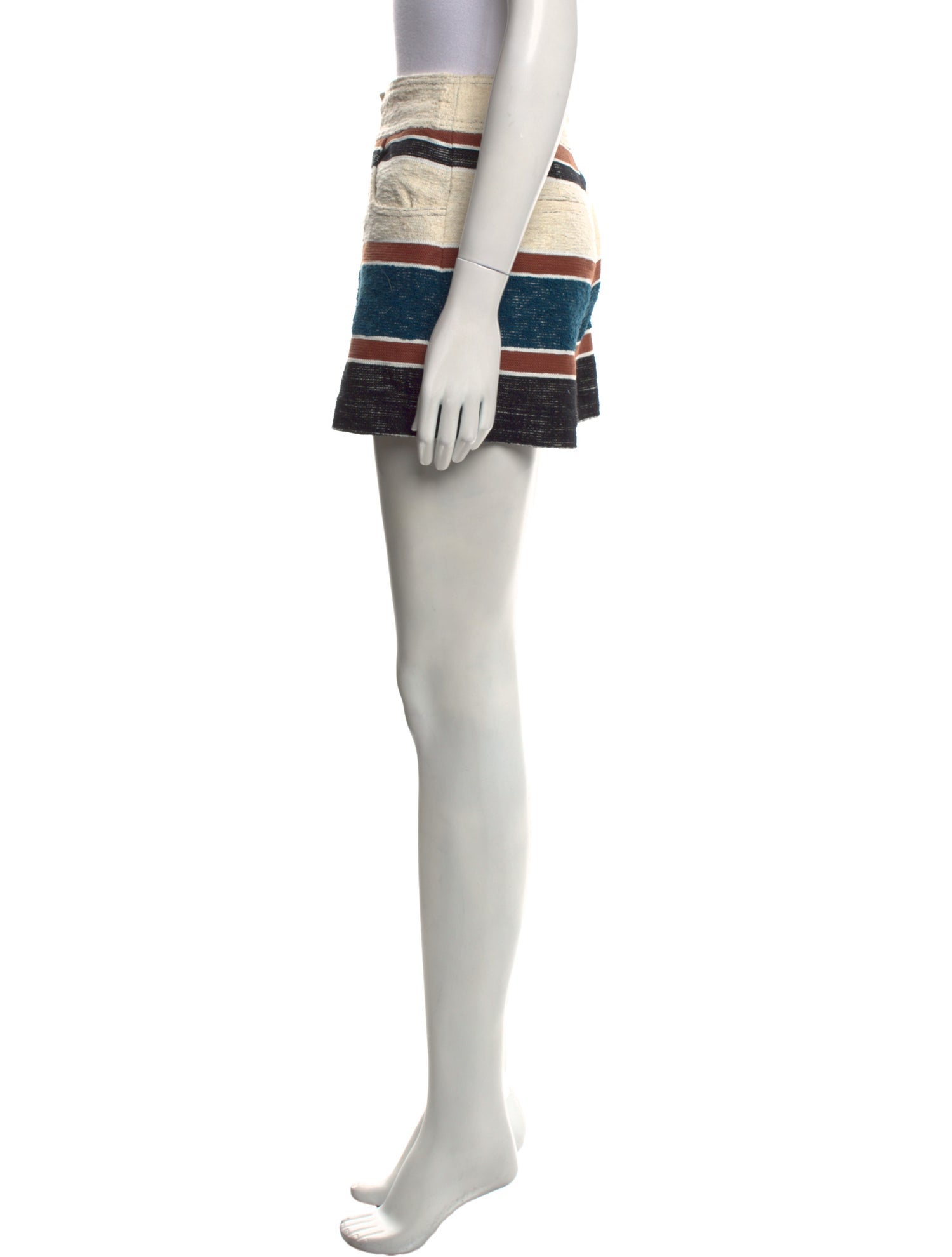 Derek Lam Striped Mini Shorts