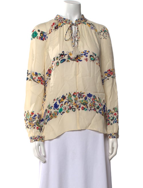 Derek Lam Silk Floral Print Blouse