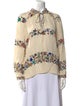 Derek Lam Silk Floral Print Blouse