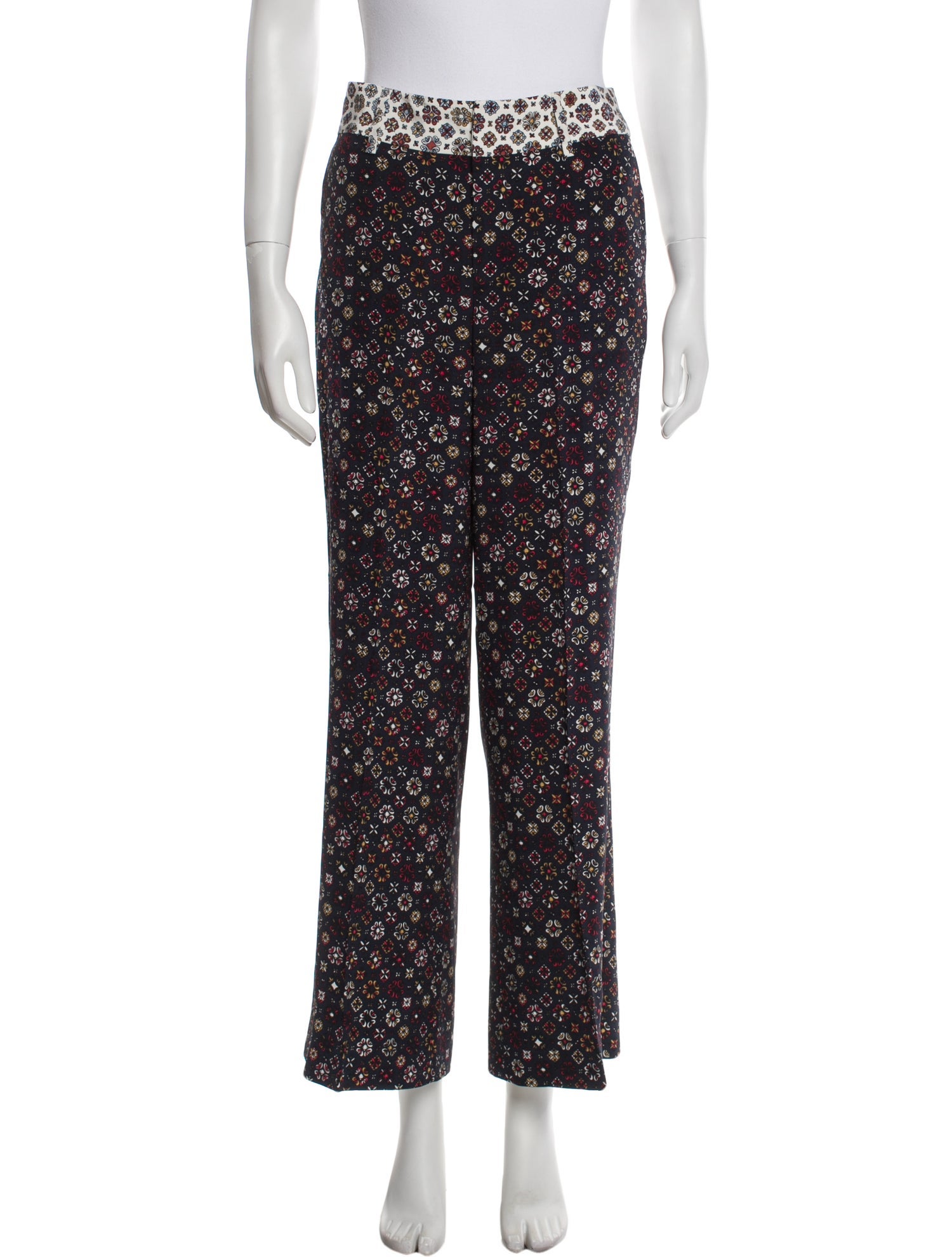 Derek Lam 10 Crosby Silk Wide Leg Pants