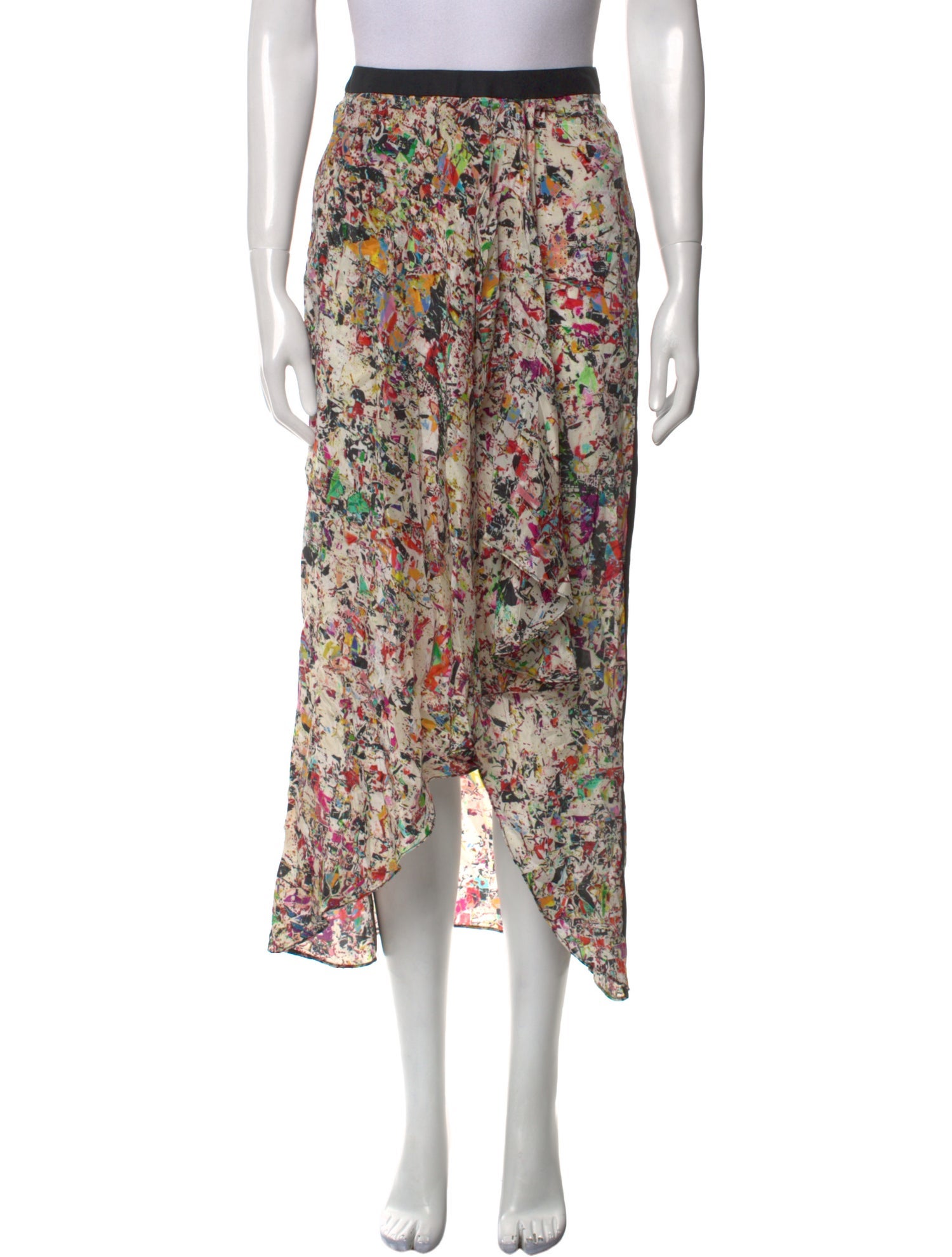Derek Lam Printed Midi Length Skirt