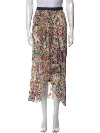 Derek Lam Printed Midi Length Skirt