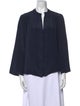 Derek Lam V-Neck Three-Quarter Sleeve Blouse
