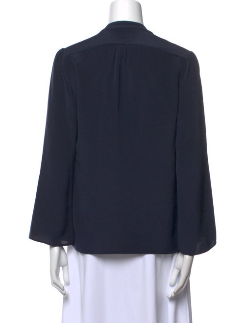 Derek Lam V-Neck Three-Quarter Sleeve Blouse