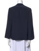 Derek Lam V-Neck Three-Quarter Sleeve Blouse
