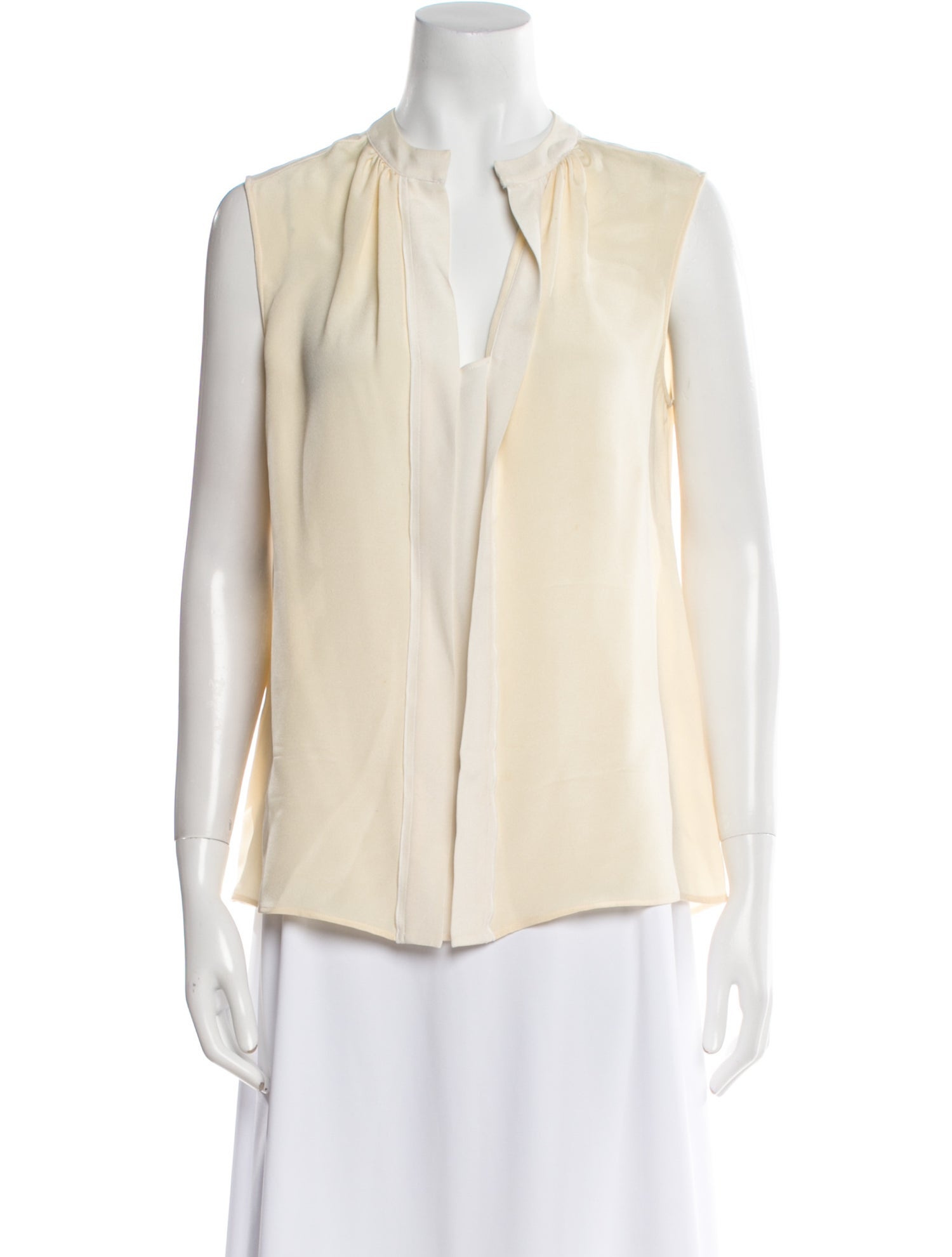 Derek Lam Silk V-Neck Blouse