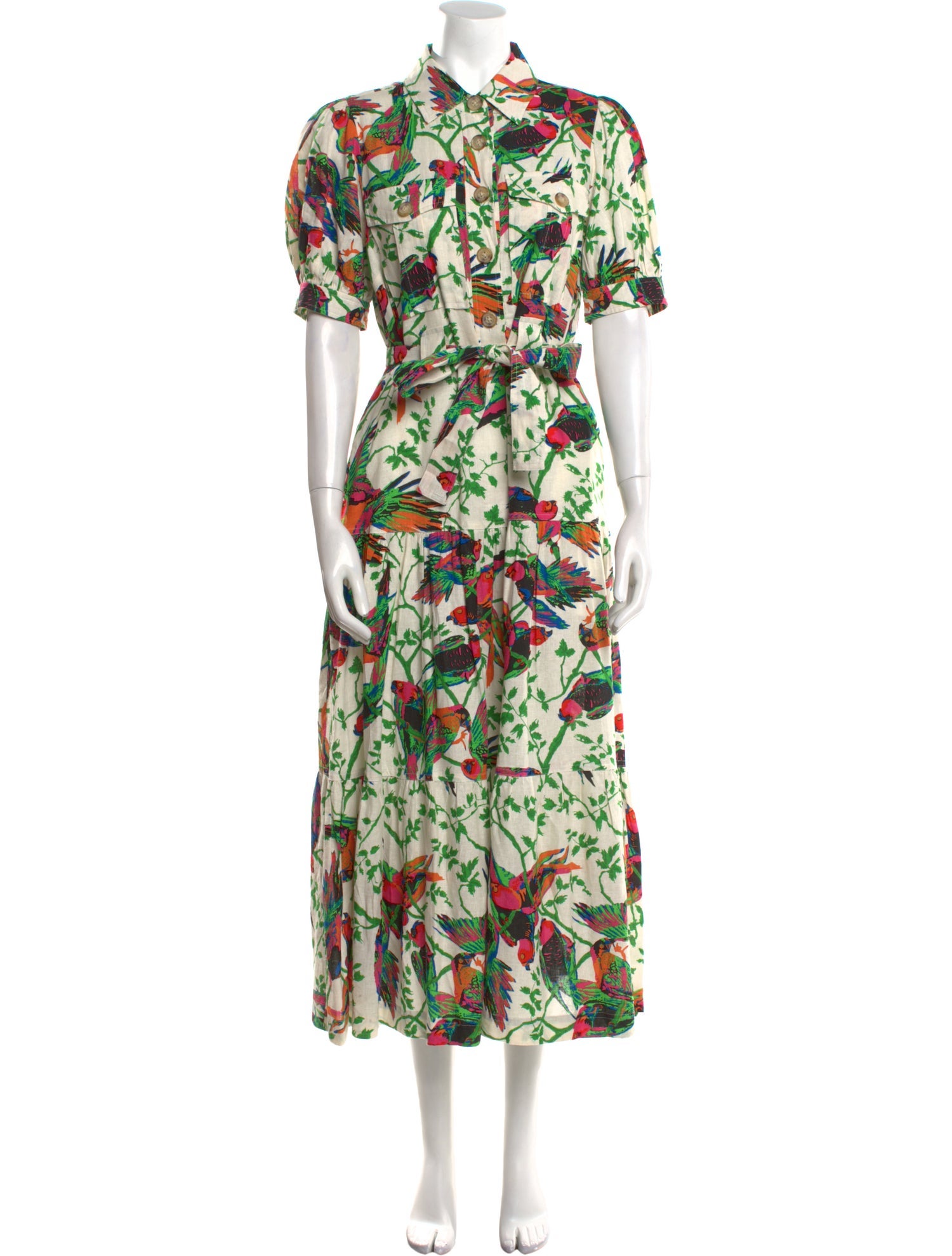 Derek Lam Floral Print Long Dress