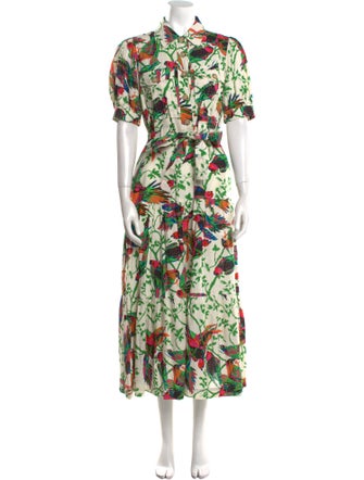 Derek Lam Floral Print Long Dress
