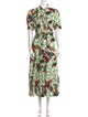 Derek Lam Floral Print Long Dress