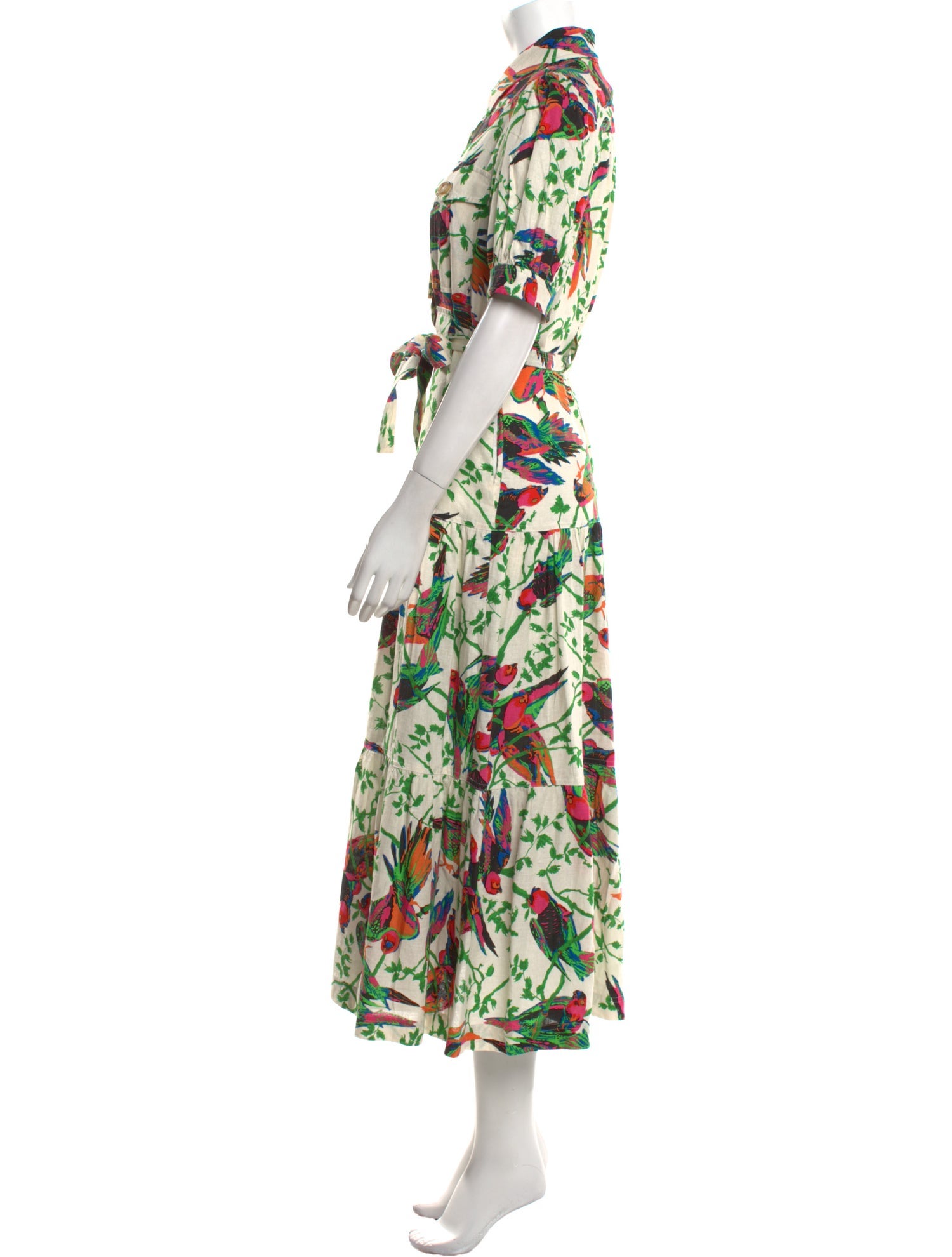 Derek Lam Floral Print Long Dress