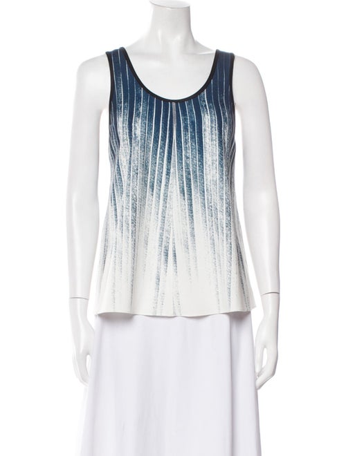 Derek Lam Striped Scoop Neck Top