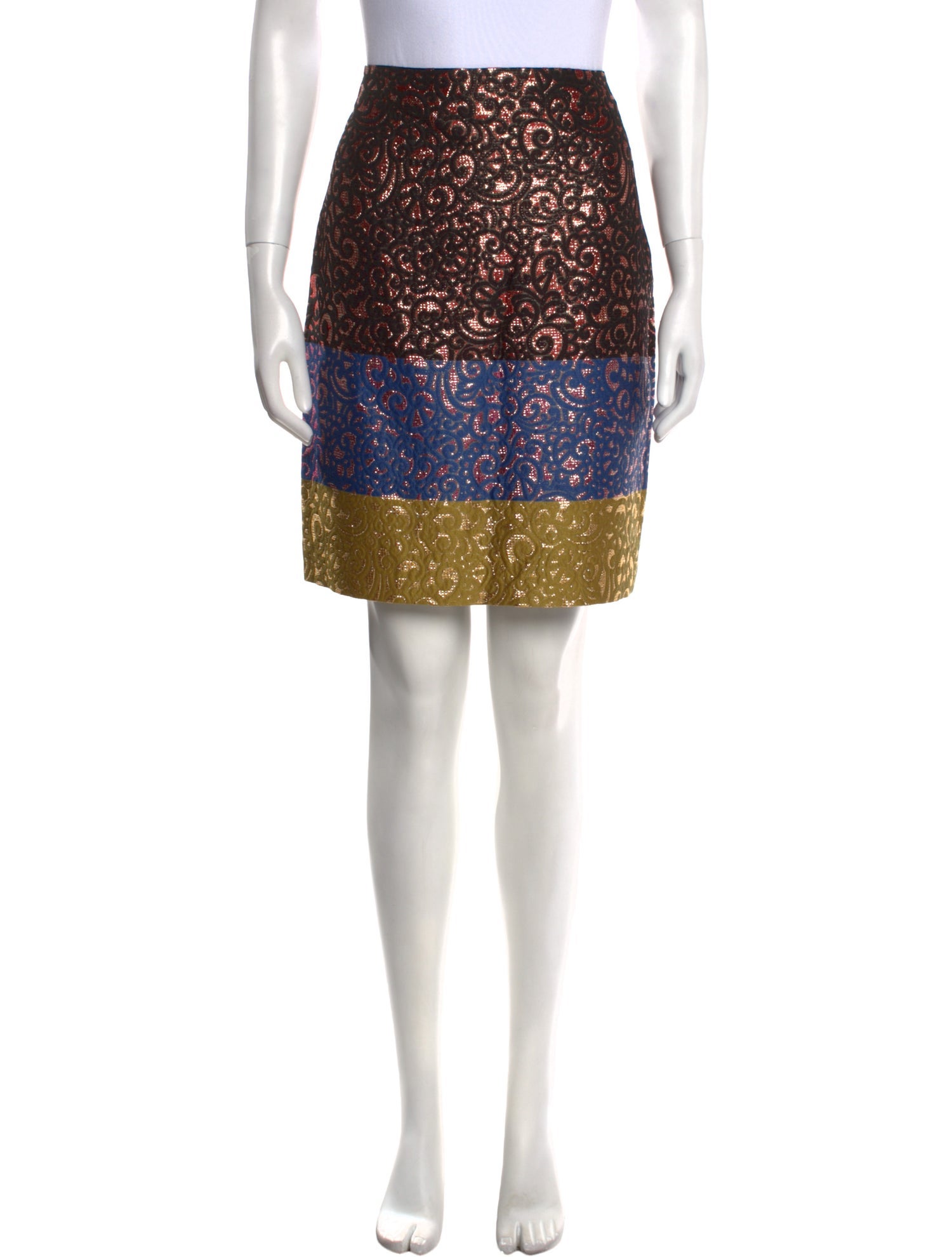 Derek Lam Printed Knee-Length Skirt