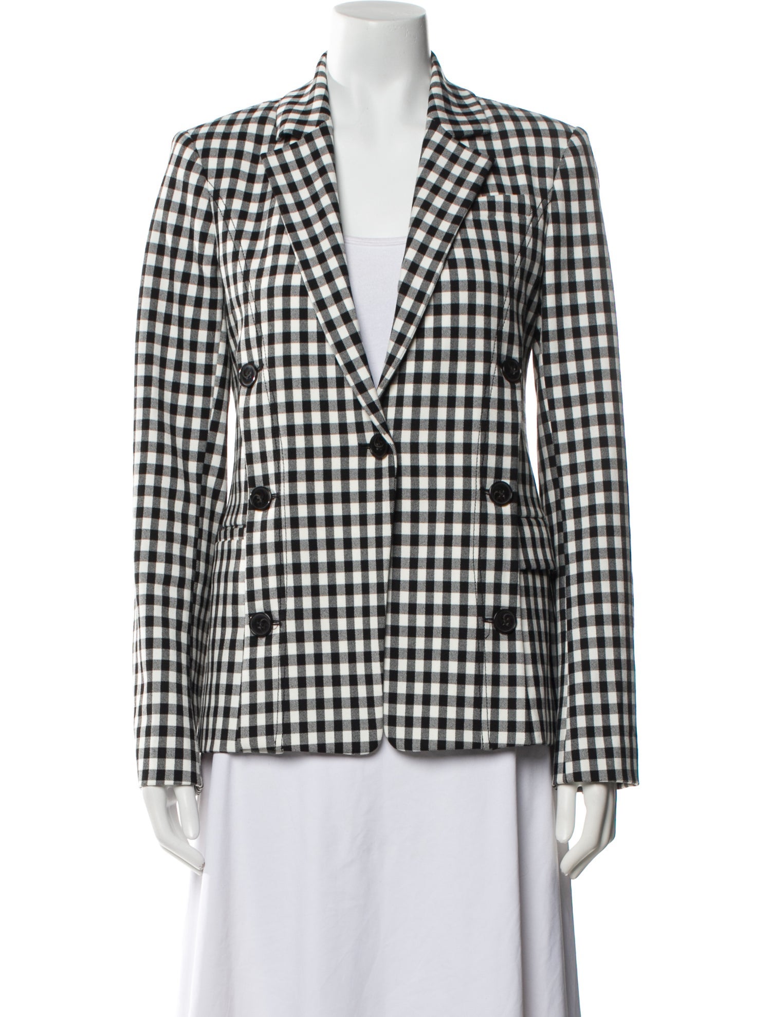 Derek Lam Plaid Print Blazer