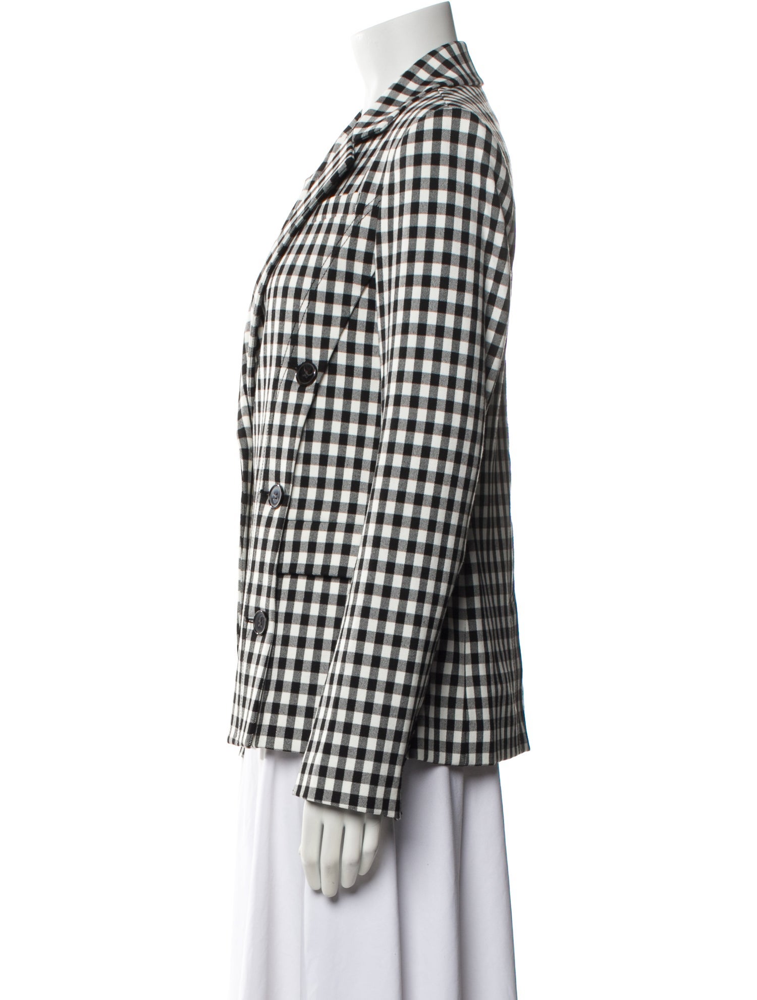 Derek Lam Plaid Print Blazer