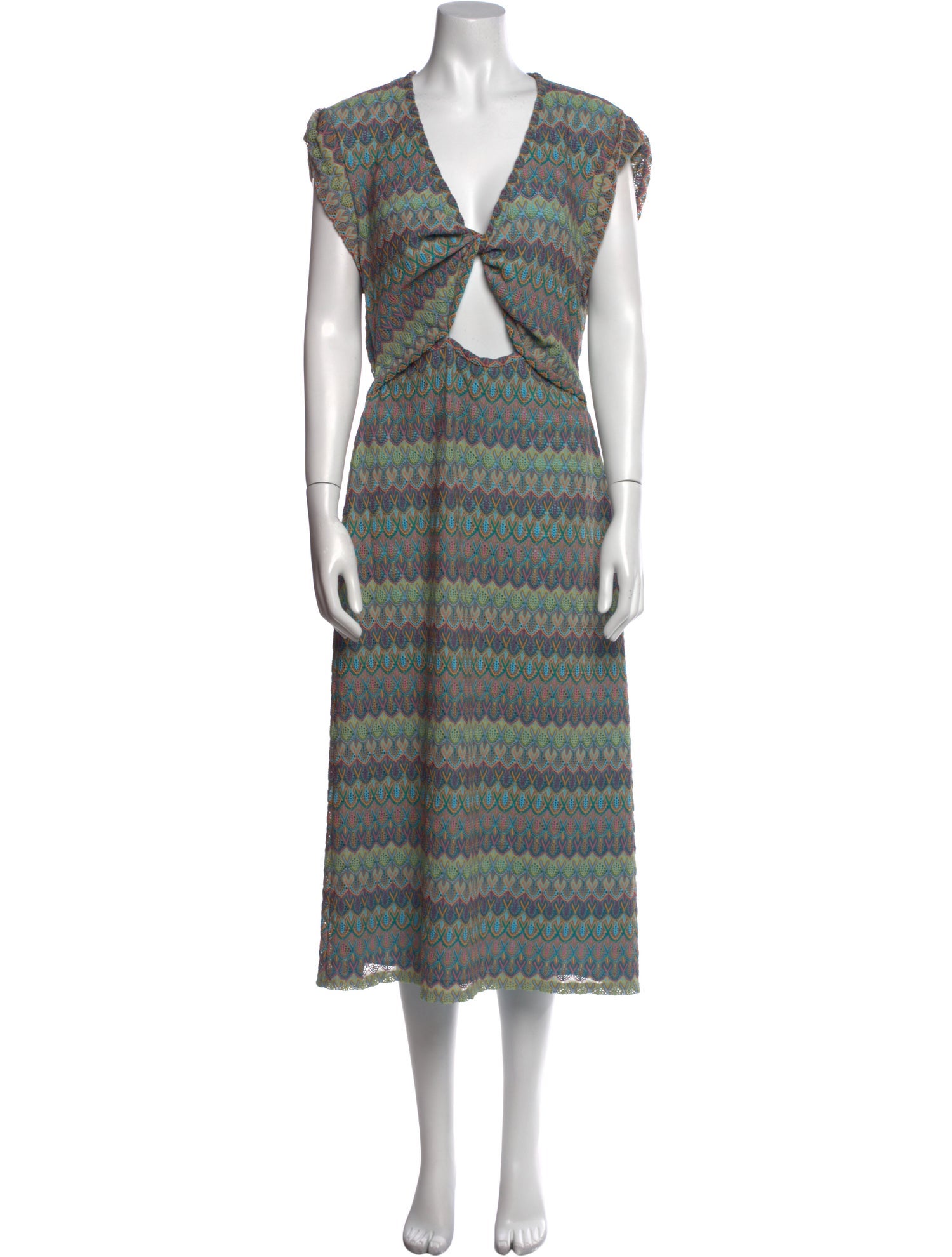Derek Lam Printed Midi Length Dress