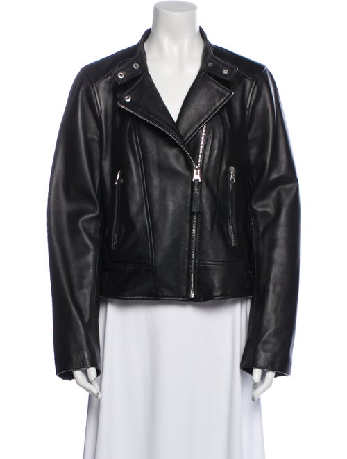 Derek Lam Lamb Leather Biker Jacket