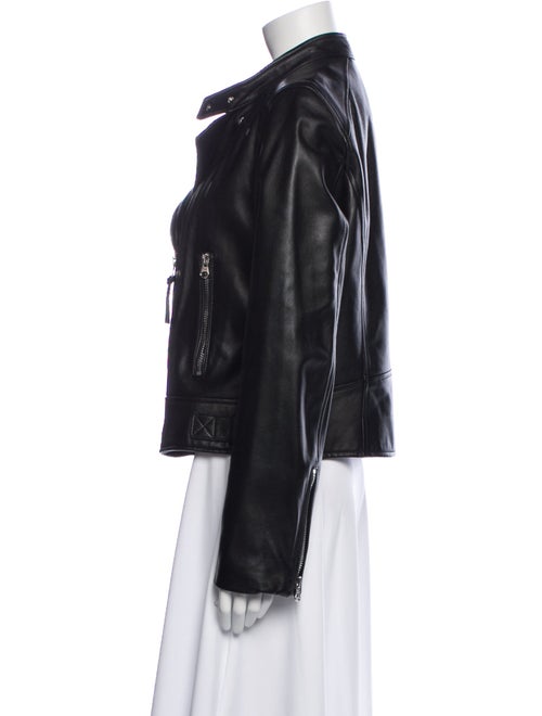 Derek Lam Lamb Leather Biker Jacket
