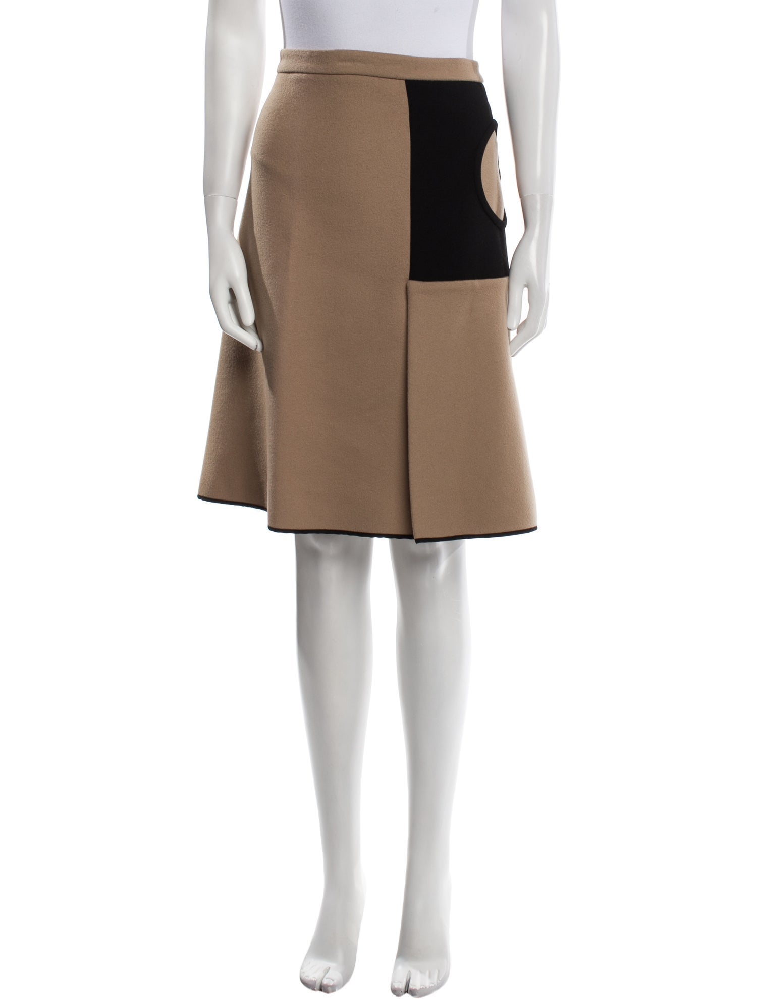 Derek Lam Virgin Wool Knee-Length Skirt