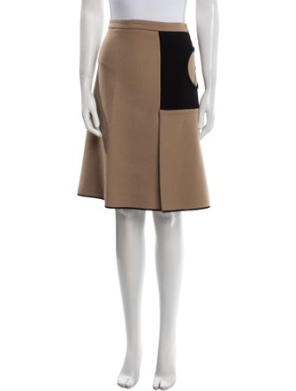 Derek Lam Virgin Wool Knee-Length Skirt