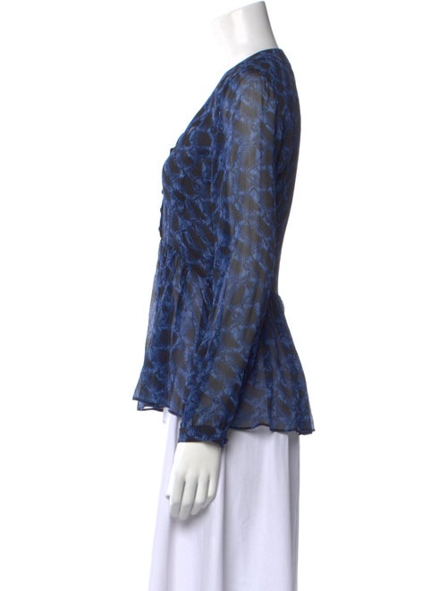 Derek Lam Silk Printed Blouse