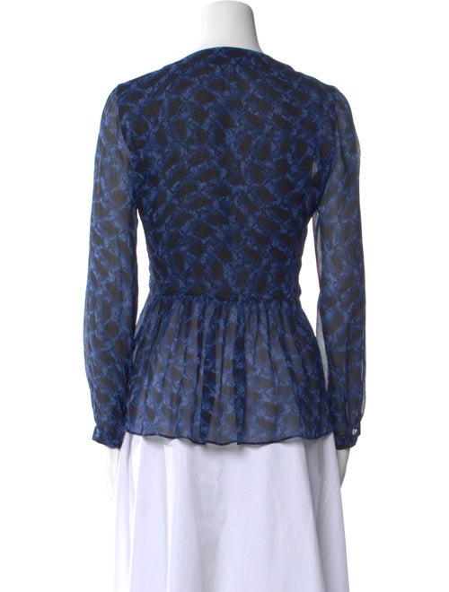Derek Lam Silk Printed Blouse