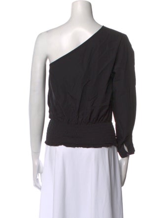 Derek Lam One-Shoulder Three-Quarter Sleeve Top