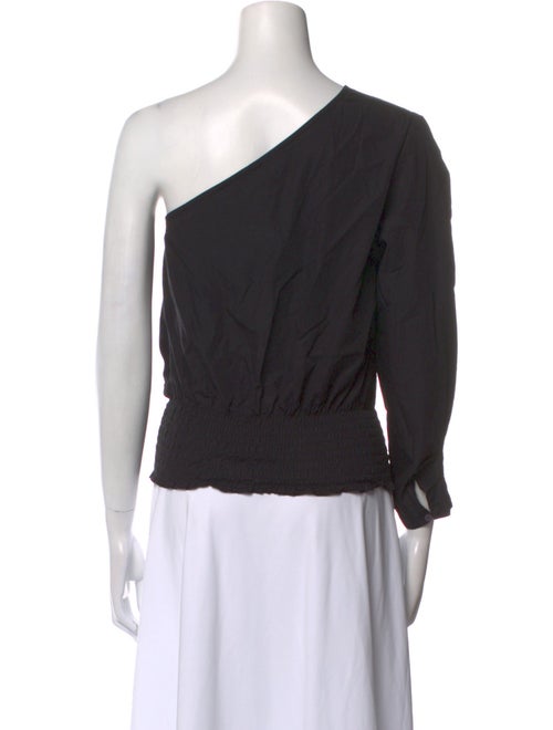 Derek Lam One-Shoulder Three-Quarter Sleeve Top