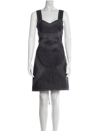Derek Lam Square Neckline Mini Dress