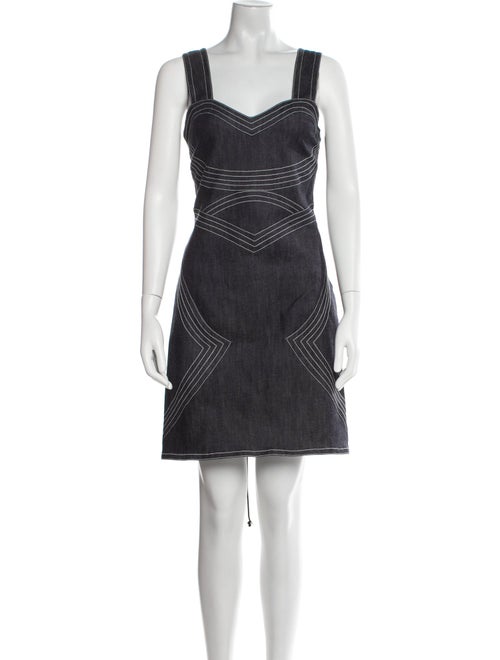 Derek Lam Square Neckline Mini Dress