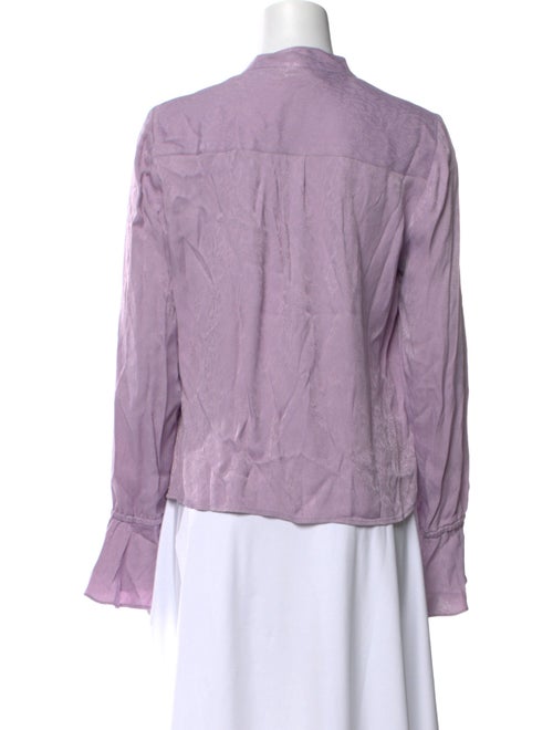 Derek Lam Mock Neck Long Sleeve Blouse