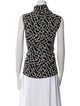 Derek Lam Silk Animal Print Button-Up Top
