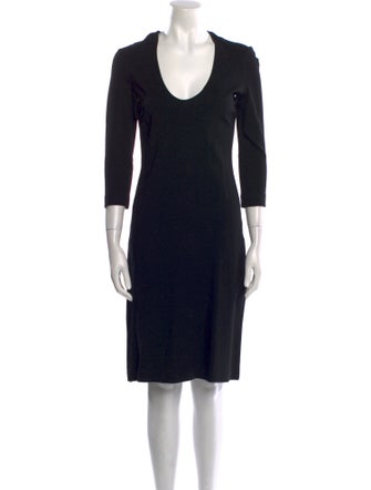 Derek Lam Scoop Neck Knee-Length Dress