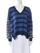 Derek Lam Striped V-Neck Sweater