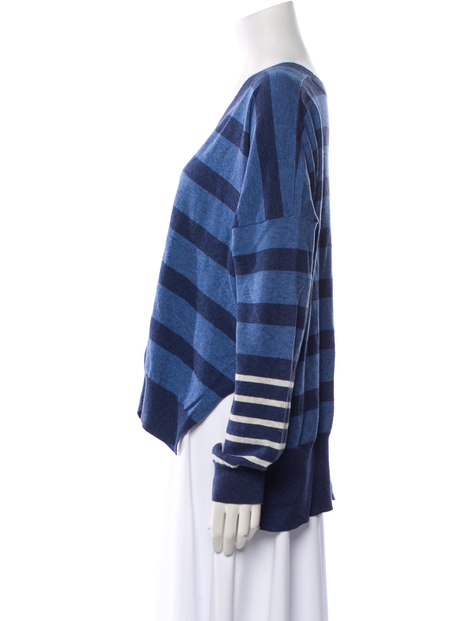 Derek Lam Striped V-Neck Sweater