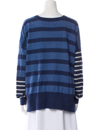 Derek Lam Striped V-Neck Sweater