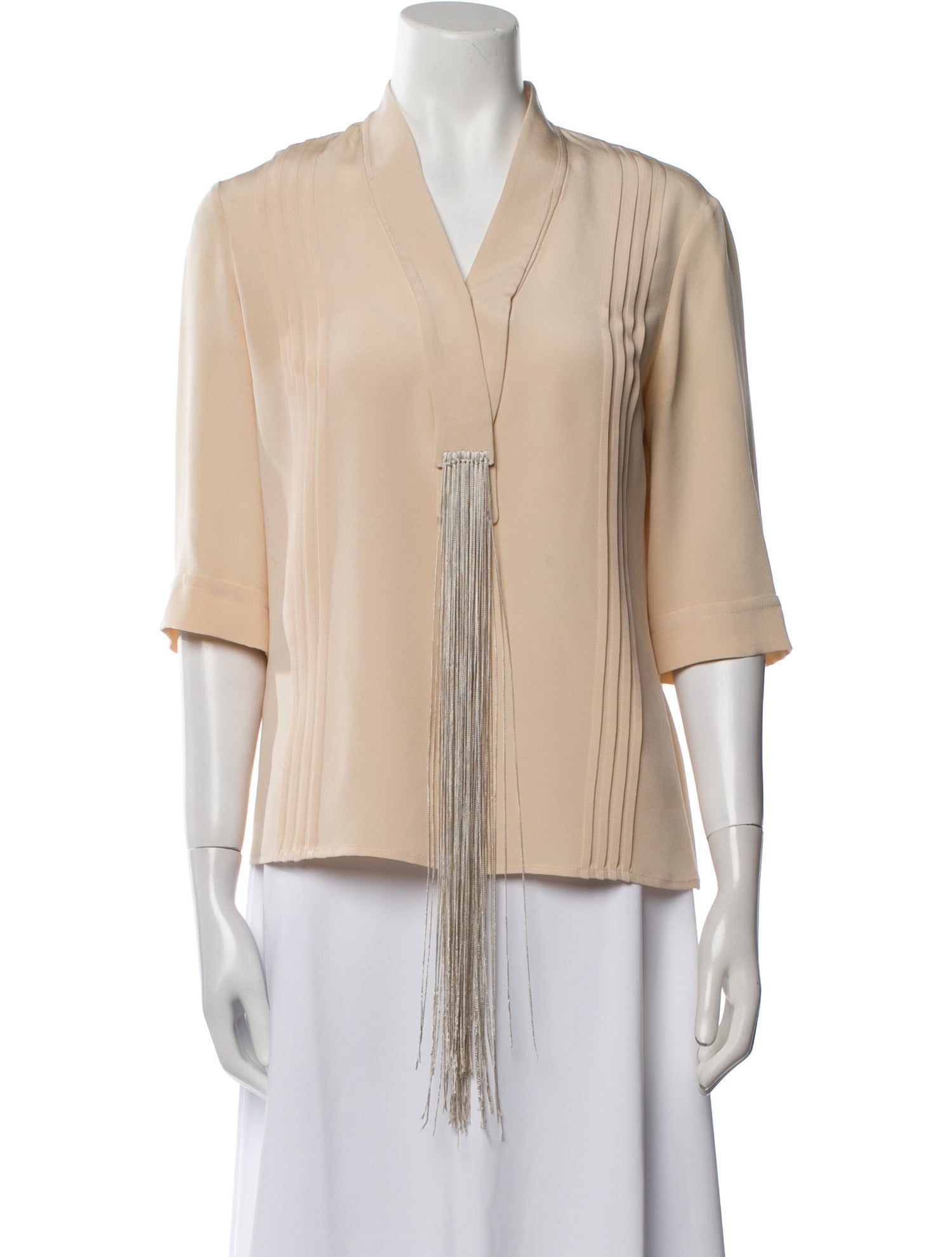 Derek Lam Silk V-Neck Blouse