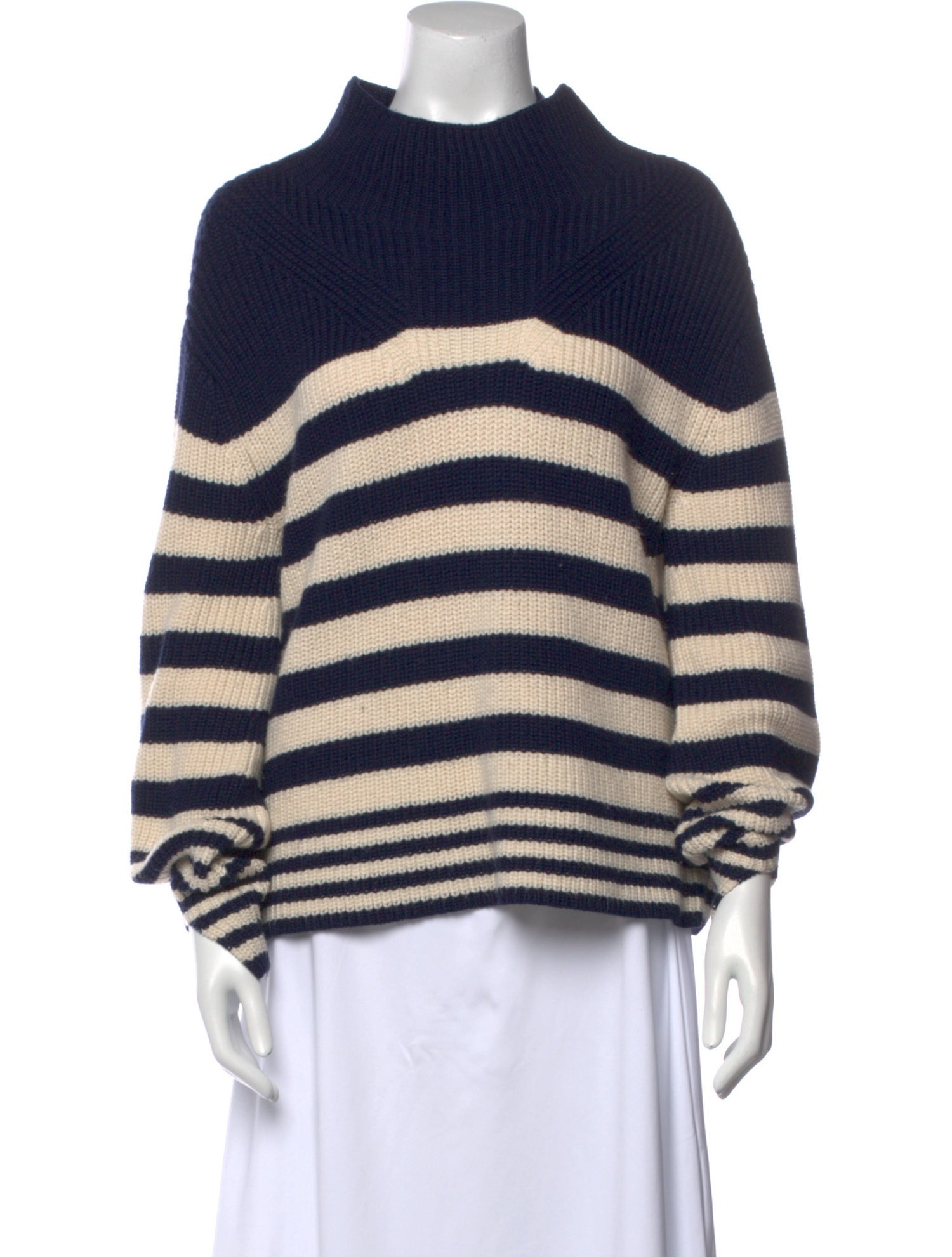Derek Lam Striped Turtleneck Sweater
